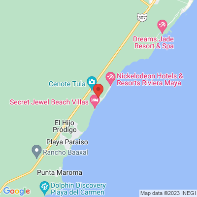 map from Cancun Airport to El Dorado Royale