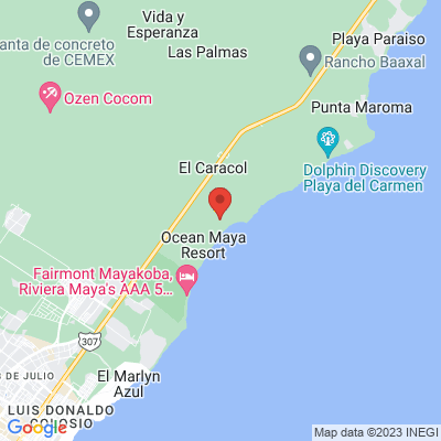 map from Cancun Airport to Hacienda Tres Rios Resort, Spa, & Nature Park