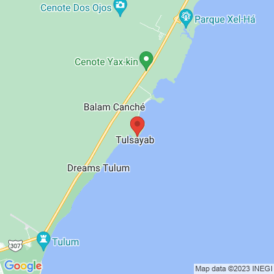 map from Cancun Airport to Casa Xuul Tulum