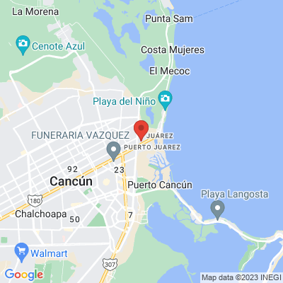 map from Cancun Airport to Edificio Velas Apartment