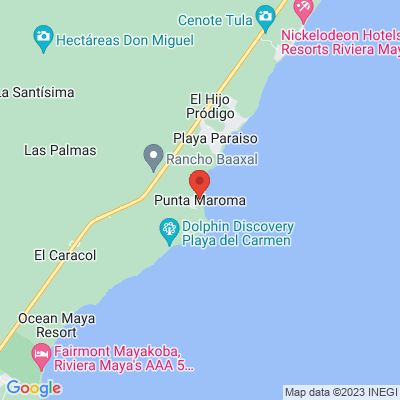 map from Cancun Airport to Punta Maroma