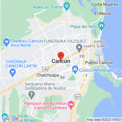 map from Cancun Airport to Hotel airport cancun