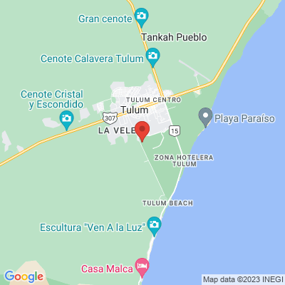 map from Cancun Airport to Sundara Aldea Zama