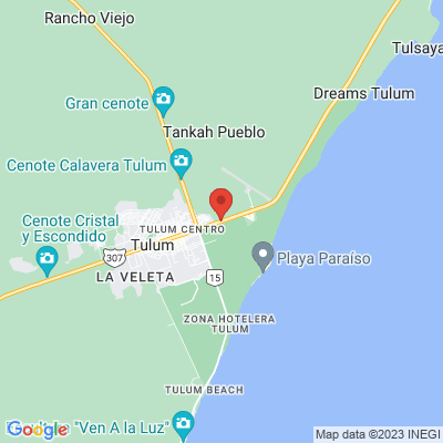 map from Cancun Airport to Copal Villa