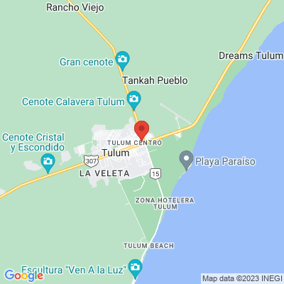 map from Cancun Airport to Hotel Villas Akalan