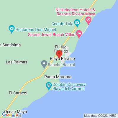 map from Cancun Airport to Iberostar Selection Paraíso Maya Suites