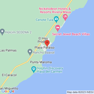 map from Cancun Airport to Senses Riviera Maya by Artisan