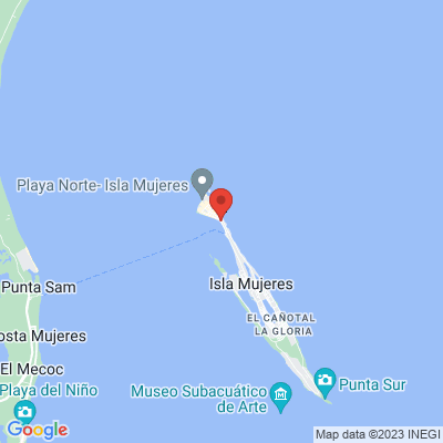 map from Cancun Airport to Hotel Bahia CHAC Chi