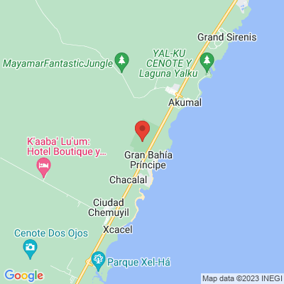 map from Cancun Airport to Xaha Villas Suites & Golf Resort