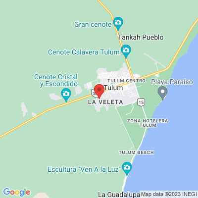 map from Cancun Airport to Era Hotel & SPA Tulum