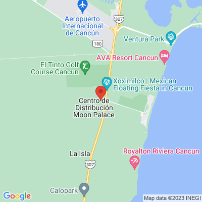 map from Cancun Airport to Hotel Avani Cancún Airport