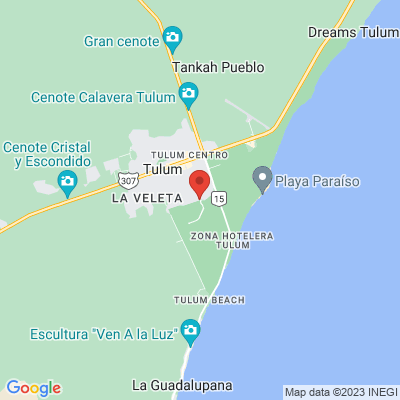 map from Cancun Airport to Aldea Zama